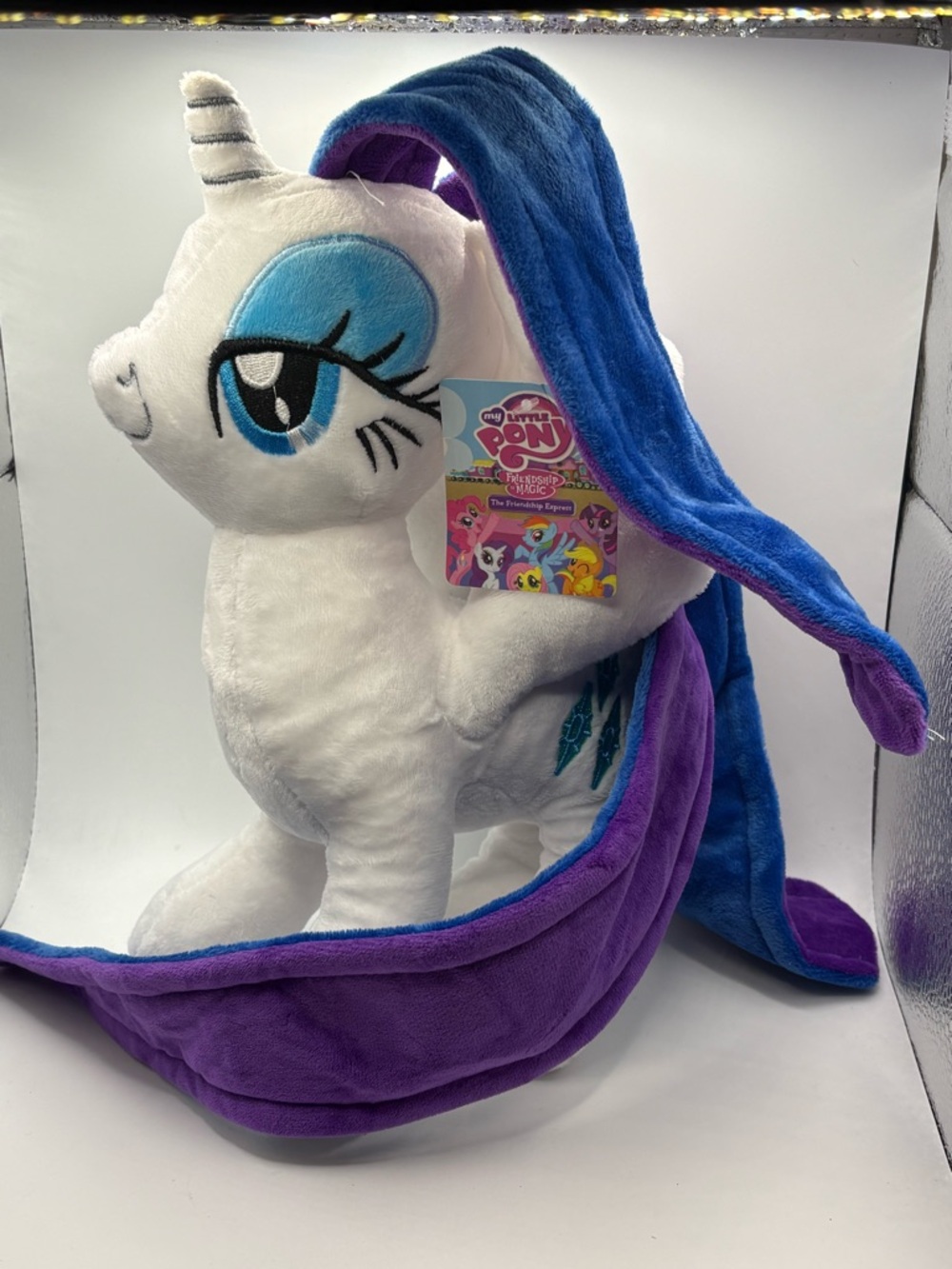 My Little Pony Rarity Plush - White with Blue & Purple Mane